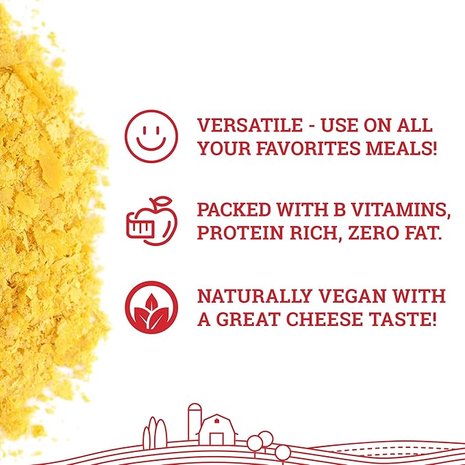 Hoosier Hill Farm Nutritional Yeast Flakes, 1LB (Pack of 1)
