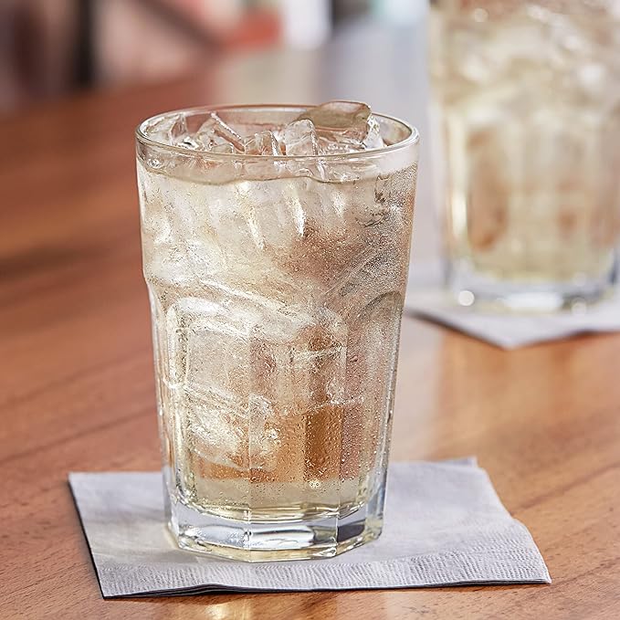 French Bistro Tempered Water Glass – All-Purpose Drinking Tumbler, 4-Piece Set (Gift Box Collection)