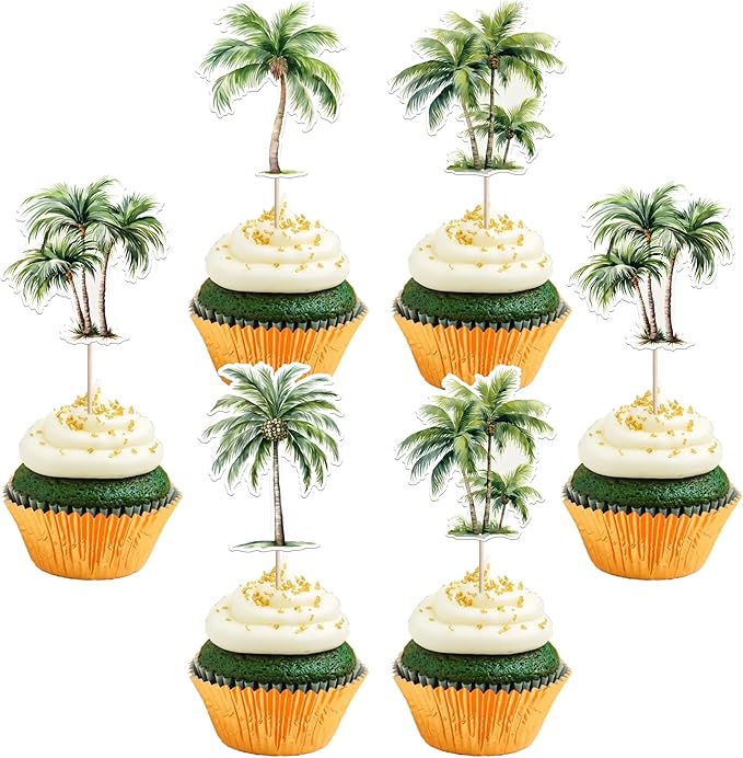 40 Pack Surfboard Cupcake Toppers Double Sided Surfboard Cupcake Picks Holiday Beach Surf Cake Decorations for Summer Beach Theme Baby Shower Birthday Party Supplies