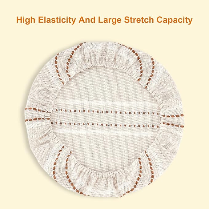 Reusable Bowl Covers for Bread Proofing, 9/10/13 Inches Bread Proofing Cover, 3 Pcs Linen Cotton Food Cover for Sourdough Proofing Basket, Food Storage Baking Supplies for Home Bakers