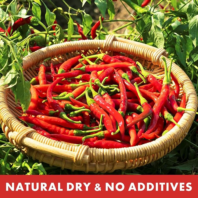 Yimi Dried Chili Peppers Chiles,10.7oz, Premium Whole Dry Red Chilis, Spicy Hot Heat, Great For Mexican,Thai and Chinese Recipes,like Pozole, Tamales, Hotpot, In Resealable Bags, Ideal for Gift, Super Hot