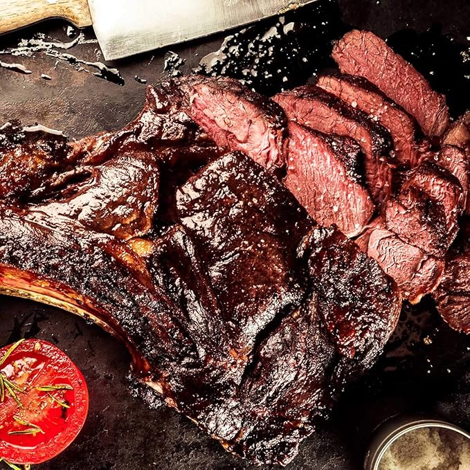 Kosmos Q Texas Beef BBQ Dry Rub, Steak Seasoning with Garlic, Onion, Lemon & Savory Spices for Steak, Beef Ribs, Brisket, Burgers, Chuck Roast, Dry Rub for Smoking & Grilling Meat, 16 Oz Bag