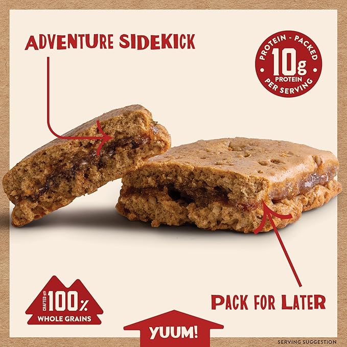 Kodiak Cakes Soft Baked Sandwich Breakfast Bar, Cinnamon Oat & Apple, High Protein, 100% Whole Grains, 12 boxes with 4 bars each (48 bars total)