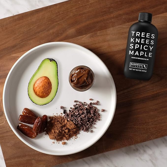 Trees Knees Spicy Maple, Organic Maple Syrup Infused with Habanero Peppers, 11.5 Ounce Bottle, Vegan, Gluten Free, Paleo-friendly, Grade-A, Great Food Gifts or Food Gift Basket