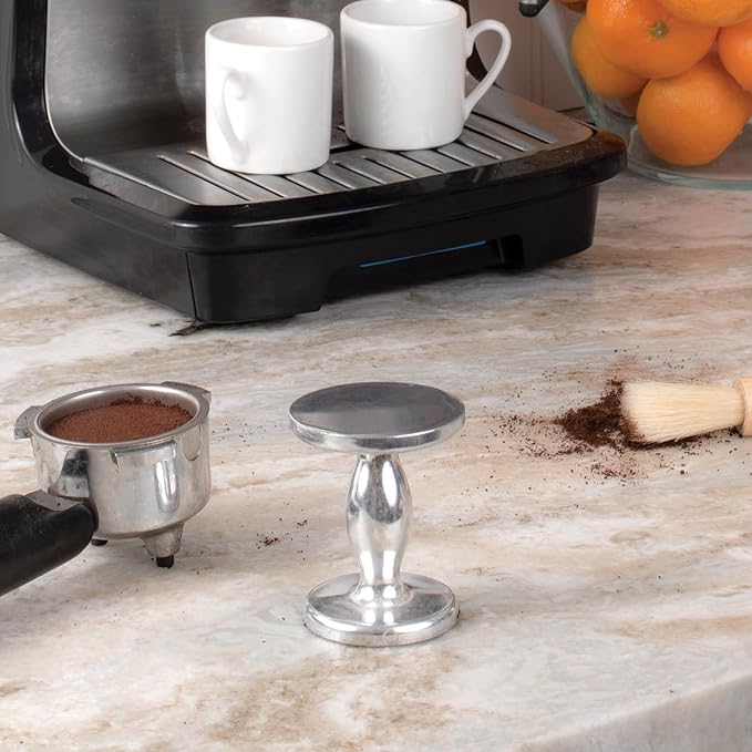 Fino Dual-Sided Espresso Tamper, 4-Ounce Weight, 48-Millimeter and 53-Millimeter