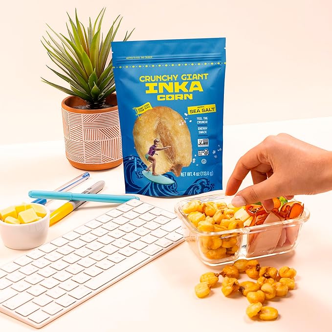 Inka Corn Nuts, Gluten Free Roasted Giant Corn, Original Flavor, 4 Ounce (Pack of 12)