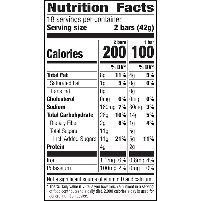 Nature Valley Crunchy Granola Bars, Peanut Butter, 36 Bars 26.82 OZ (18 Pouches)