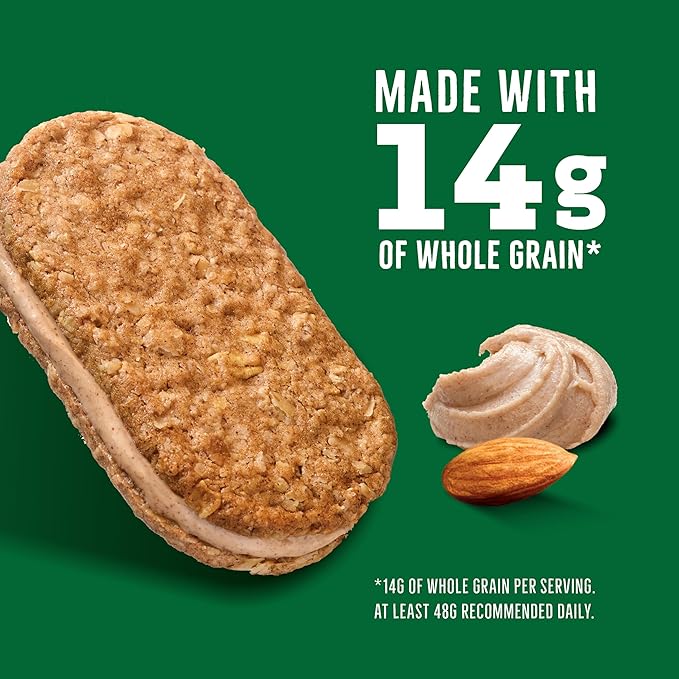 Nature Valley Biscuit Sandwiches, Cinnamon Almond Butter, 10 Bars, 13.5 oz (Pack of 6)