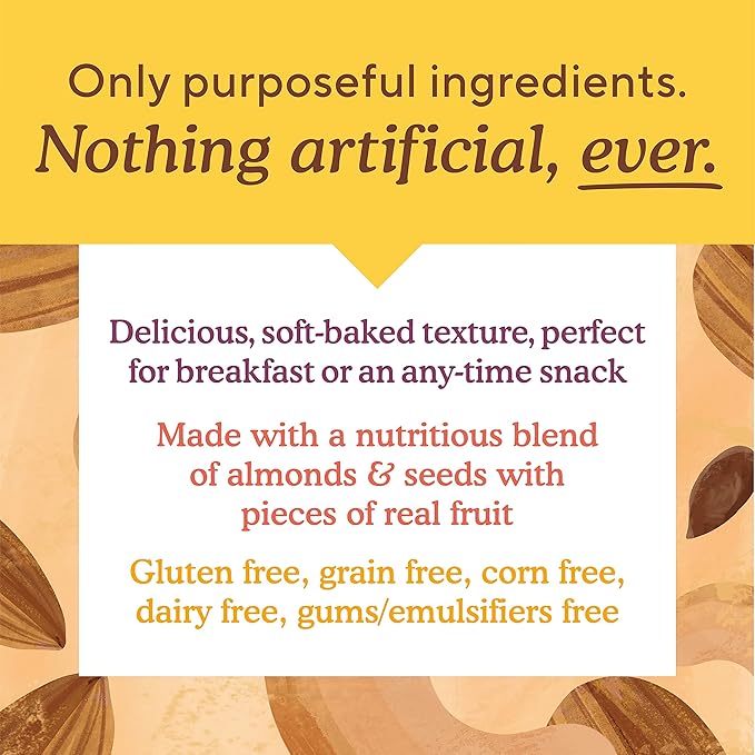 Simple Mills Nutty Banana Bread Soft Baked Almond Flour Bars, 5.99 OZ