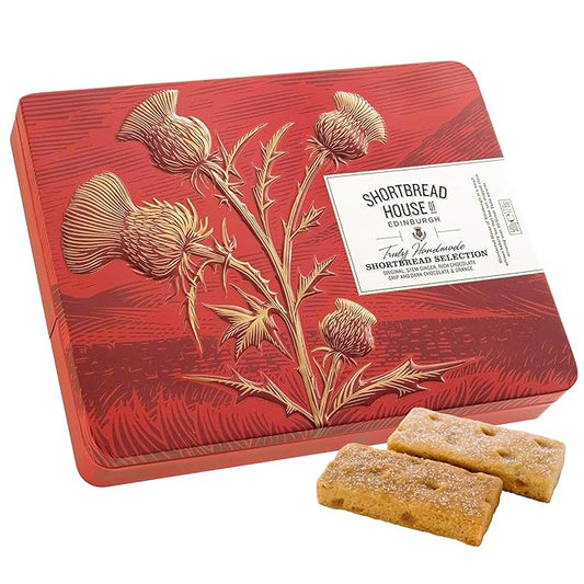 Shortbread House of Edinburgh Truly Handmade Shortbread Fingers, 17.6oz Selection Tin (Pack of 1)