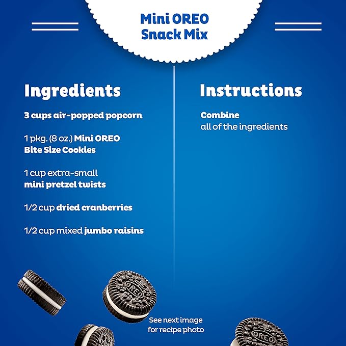 OREO Mini Mix Sandwich Cookies Variety Pack, 20 Snack Packs
