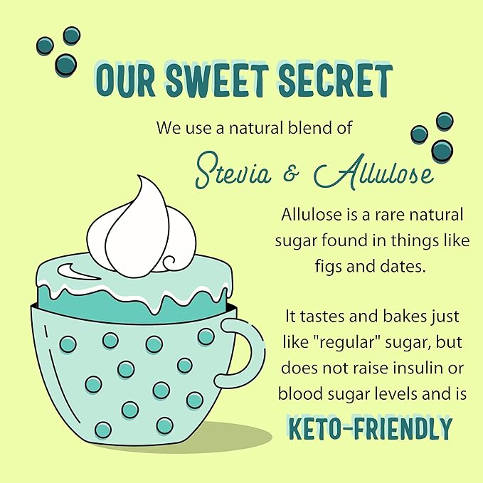 Sweet Logic Keto Baking Mix - Yellow Cake - Gluten-Free - Dairy Free - Diabetic-Friendly - High Protein - Allulose - Stevia - Low Sugar - Low Carb - Quick 20-Minute Prep (1-2G Net Carbs Per Serving)