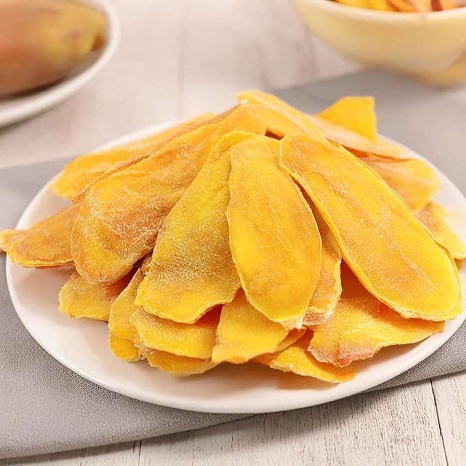 Anna and Sarah Extra Low Sugar Added Dried Mango Slices 16 Oz - Delicious Texture Soft & Juicy - Naturally Ripened Fruits - Gluten Free - Non GMO - Kosher - Natural Source of Vitamin C, 1 Lb