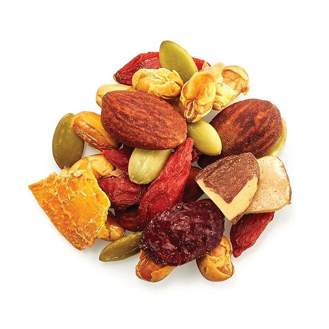 Yupik Organic Kathmdu Mix, 1 lb (16 oz), USDA Certified, Gluten-Free, Vegan, Non-GMO, Colorful Dried Fruit, Seeds, Beans, & Nuts with Goji Berries, Mango, Brazil Nuts, Pumpkin Seeds, & Tamari Almonds