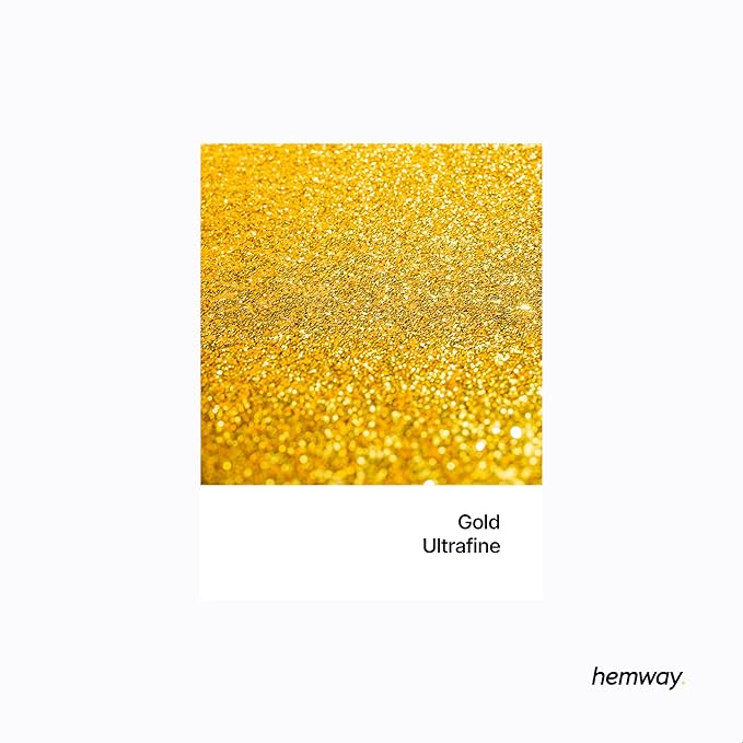 Hemway Premium Glitter Shaker - Gold | 130g Fine Metallic Flake Sequins for Resin & Epoxy Crafts | Craft Supplies for Tumblers, Festival, Art