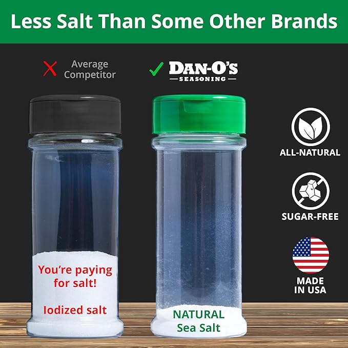 Dan-O's Cheesoning Seasoning, 7.6 oz Bottle, All Purpose Seasoning for Pizza, Popcorn, Chicken, Bread and More, Sugar Free, Zero Calorie, Parmesan Cheese Replacement for your Favorite Foods