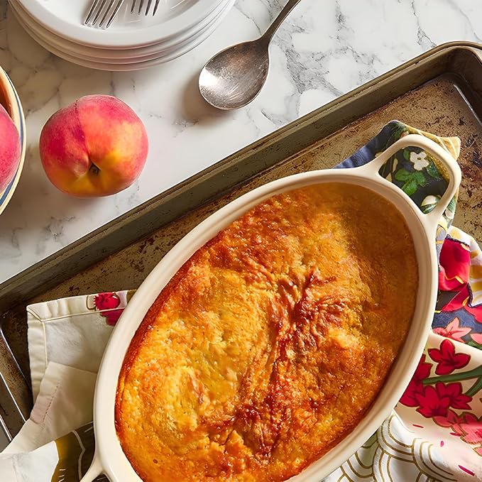 Calhoun Bend Mill Peach Cobbler Mix | Easy to Make Classic Southern Dessert | Versatile Crust Mix for Peach & Other Fruit Fillings | Sweet and Crunchy | Ideal for Baking Enthusiasts - 8 Oz (Pack of 1)