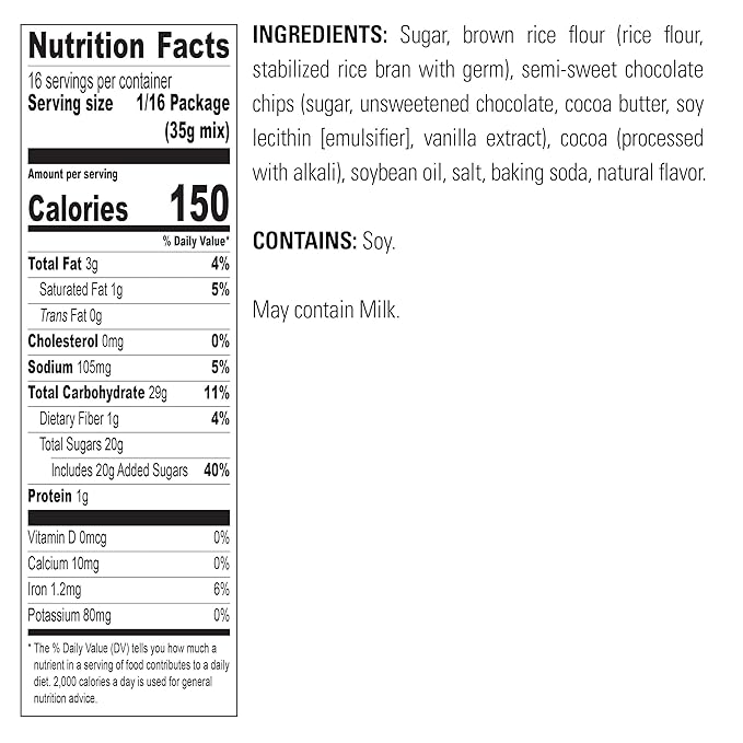 Krusteaz Gluten Free Baking Mix, Double Chocolate Brownie Mix, Gluten Free with No Artificial Flavors, Colors or Preservatives, 20-Ounce Box (Pack of 4)