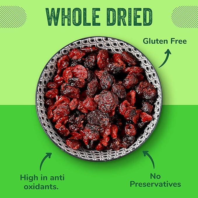 Dried Cranberries Original 2 Pound (32 oz) Batch Tested Gluten & Peanut Free | Resealable Bag | High in Antioxidant | Great for Salads, Cooking and Mixes | Sweetened