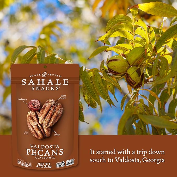Sahale Snacks Valdosta Pecans Glazed Mix, 4 Ounces (Pack of 6)