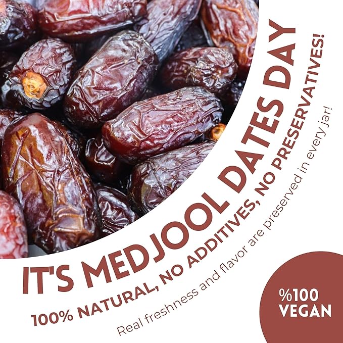 HASANZADE Organic Medjool Dates Sun Dried Healthy Snacks for Adults and Kids Vegan Gluten Free Dried Fruit Snacks (17,1 Oz)