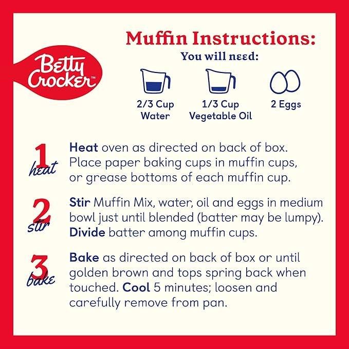 Betty Crocker Chocolate Chip Muffin and Quick Bread Mix, 14.75 oz.