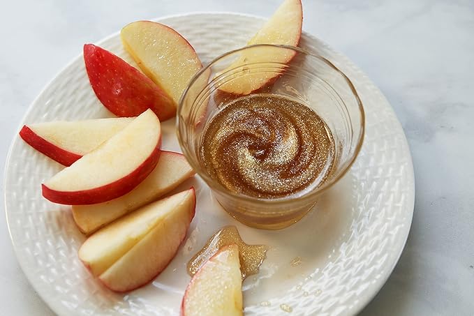 Runamok Sparkle Syrup - Maple Syrup Infused with Edible Sparkles, Perfect Pancake Syrup, Fun Vermont Maple Syrup for Beverages, Fresh Fruit & Dessert Toppings | 8.45 Fl Oz (250mL)