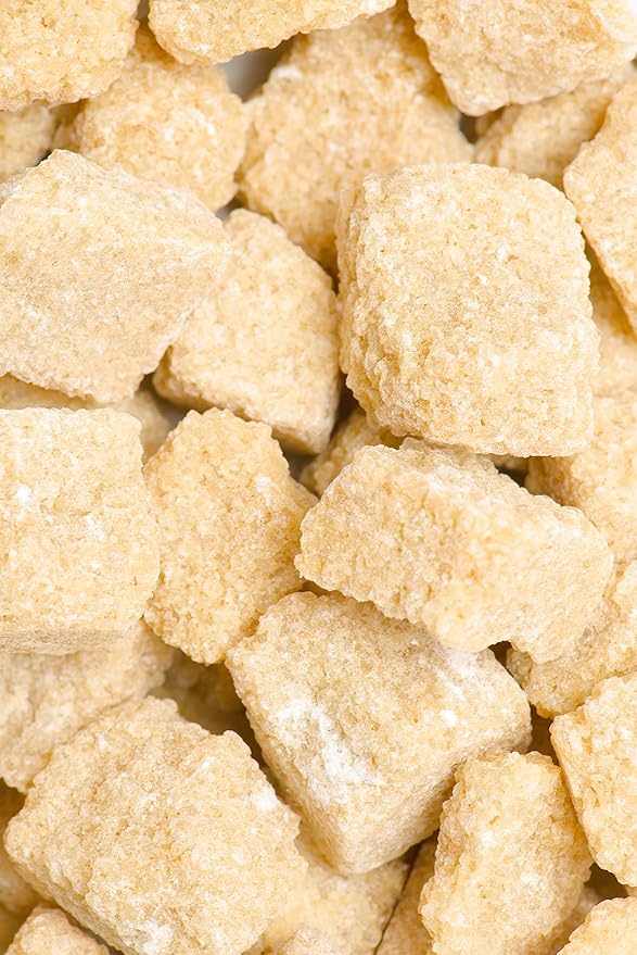 India Tree Demerara Brown Sugar Cubes from Mauritius| Fair Trade Vegan NonGMO Gluten Free All-Natural Gourmet Sweetener for Coffee, Tea, and Baking | 12 Oz Bag (Pack of 3)