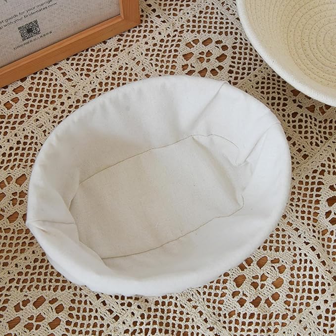 Bread Basket - Oval Bread Proofing Baskets Cotton Rope - Kitchen Gadget, Baking Supplies for Artisan Breads Pastry Making use