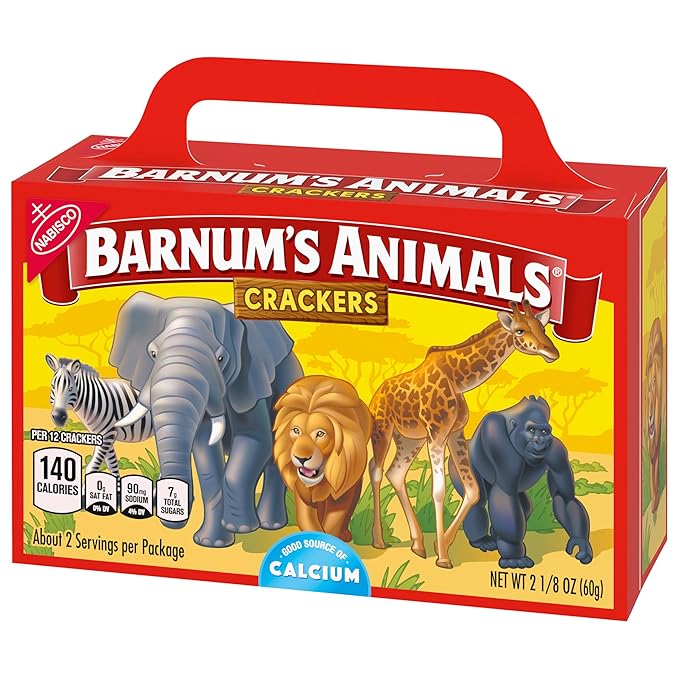 BARNUM'S Original Animal Crackers, Bulk Kids Snacks, 12 - 2.13 oz Boxes