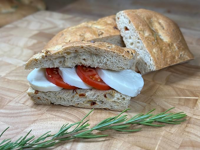 Molibake Italian Focaccia Bread Mix ??Pack of 2 ??Premium Artisan Italian Bread Mix for Bread Machine and Oven ??15 oz ??All-Natural Gourmet Mediterranean Blend with Bell Pepper, Tomato, Onion, Garlic & Herbs ??Easy Homemade Baking