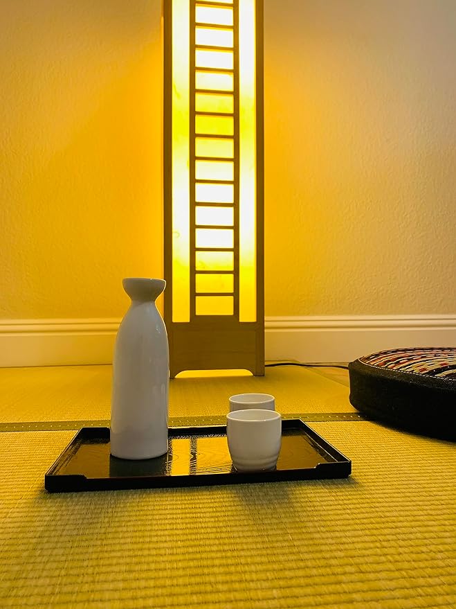JapanBargain 2722x6, Pack of 6 Porcelain Sake Bottle Sake Carafe Japanese Wine Decanter Dishwasher and Microwave Safe, 7.5 ounce, White