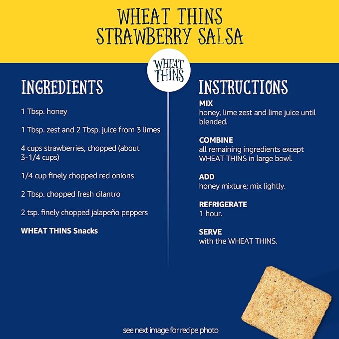 Wheat Thins Hint of Salt Low Sodium Whole Grain Wheat Crackers, 6-8.5 oz Boxes (Pack of 2)