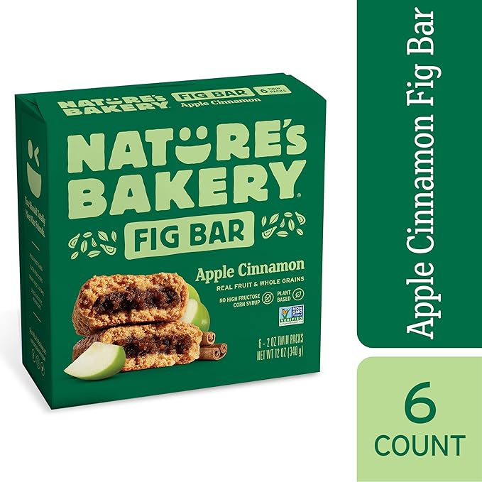 Nature's Bakery Fig Bars, Apple Cinnamon, 2 Oz, 6 Ct