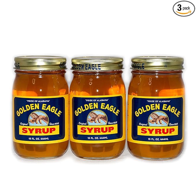 Golden Eagle Syrup Bundle, 15 Oz Jars of Golden Eagle Alabama Syrup (Pack of 3)