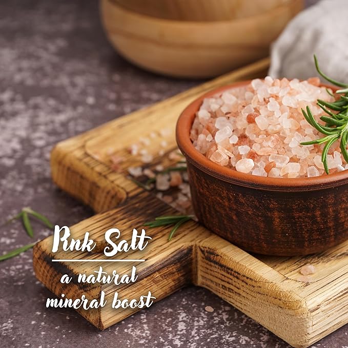 Spice Bounty Pink Himalayan Salt 12.9 oz and Whole Black Pepper 5.8 oz Grinder Set ??Coarse Salt and Peppercorns with Adjustable Grinders ??Gourmet Seasoning Duo for Cooking & Table Use