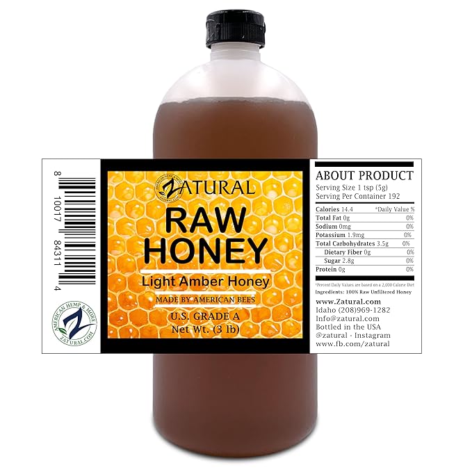 Honey Raw Fresh Air Idaho Grade A Light Amber Honey (3 Pound)
