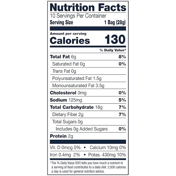 Cape Cod Potato Chips Original Less Fat, 1 Oz, 10 Ct (Pack of 2)