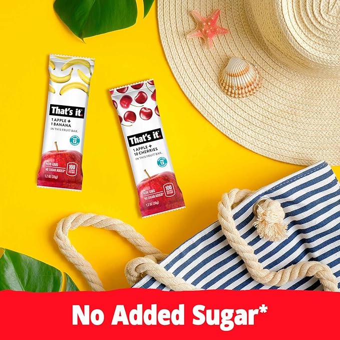 That???it. Variety, 100% Natural Real Fruit Bar, High Fiber Vegan, Gluten Free Healthy Snack, Paleo for Children & Adults, Non GMO No Added Sugar, (Mango, Cherry, Banana) (36 Pack)