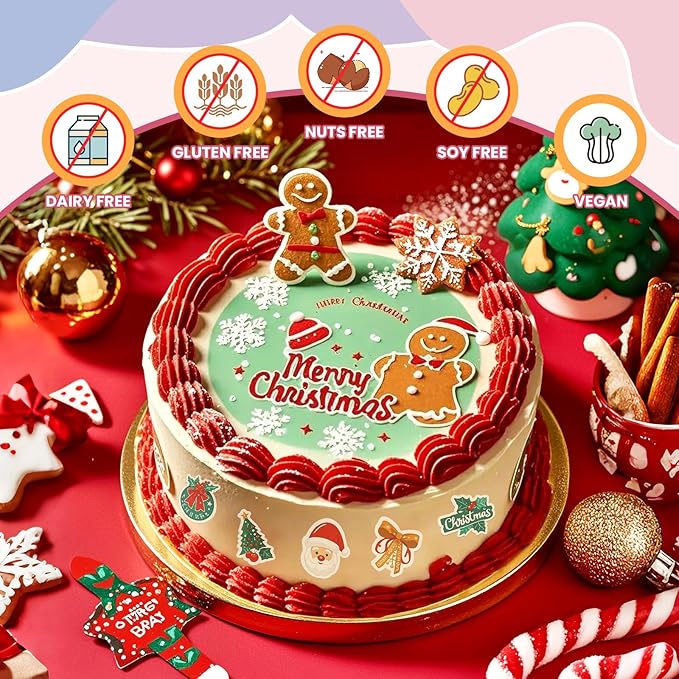Derzio 25 pcs A4 11.7" x 8.3" Frosting Sheets, Icing Sheets, Edible Paper for Cakes Printable, Sugar Sheets, Cake Edible Sheets, Edible image Paper for Cake Toppers, Cakes, Cookies & Decor
