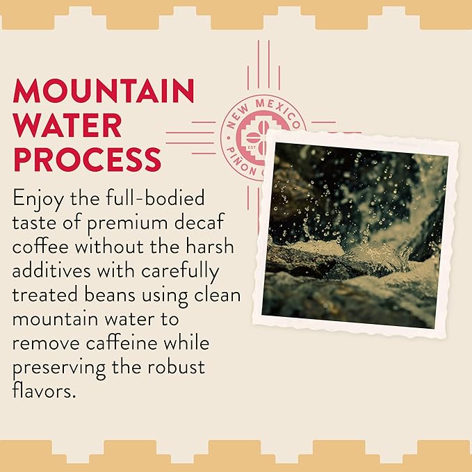 New Mexico Pi챰on Coffee Naturally Flavored Coffee (Traditional Pi챰on Whole Bean Decaf, 2 pound)
