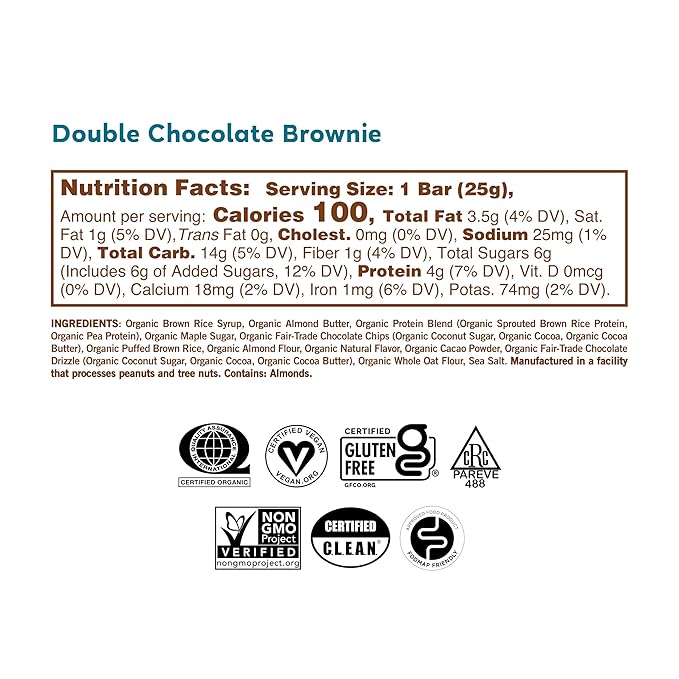 GoMacro MacroBar Organic Vegan Protein Bars - Mint Chocolate Chip & Oatmeal Chocolate Chip (2.3 Ounce Bars, 12 Count) (Pack of 2)