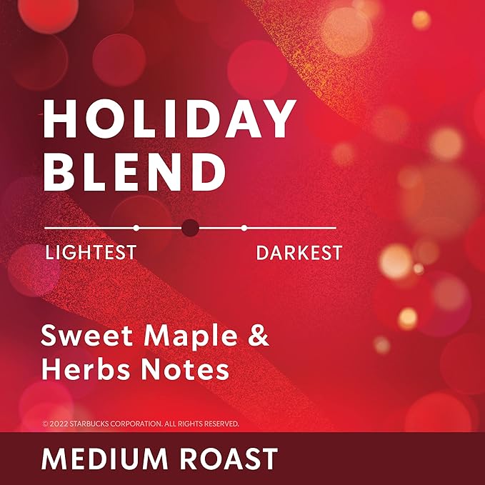 Starbucks Holiday Blend Ground Coffee - Soft & Layered 10 oz