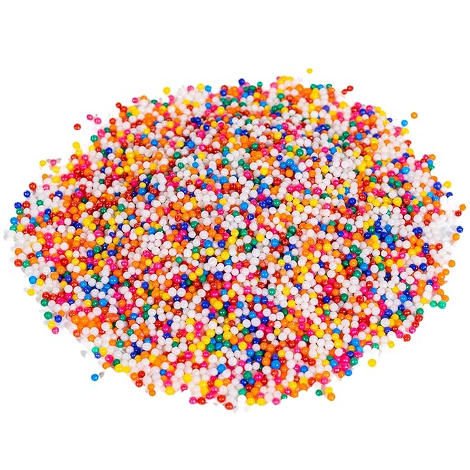 Bakerpan Rainbow Nonpareils Sprinkles - 7 Ounces Rainbow Sprinkles for Cake Decorating - Edible Nonpareils for Cupcakes, Ice Cream, Cake Decorations (Made in USA)
