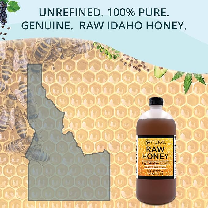 Honey Raw Fresh Air Idaho Grade A Light Amber Honey (3 Pound)