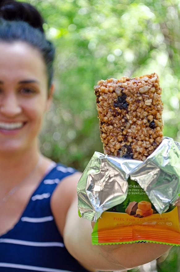 Plant-Based Natural Energy Bar (1.94 Ounce Protein Bar, 12 Count) High Protein Non-GMO, Gluten Free, Vegan Healthy Snacks - Caramel Chocolate Chunk