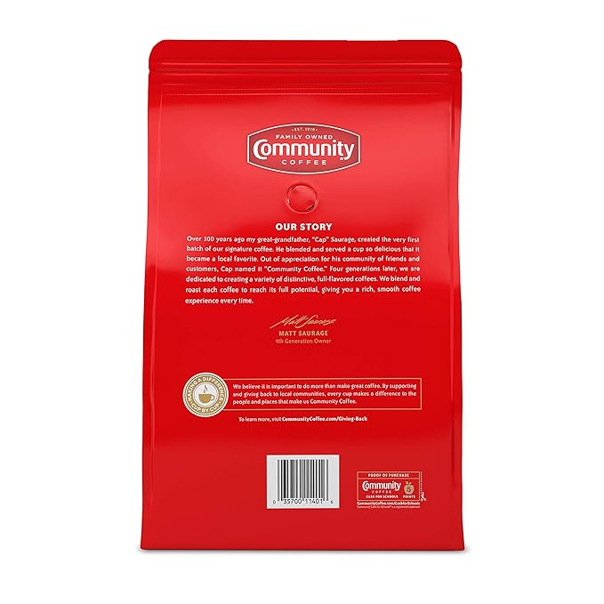 Community Coffee Breakfast Blend Medium Roast Ground 46 oz Bag