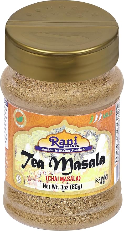 Rani Tea (Chai) Masala Indian Spice Blend 3oz (85g) PET Jar ~ All Natural | Vegan | Gluten Friendly | Salt & Sugar Free | NON-GMO | No Colors | Indian Origin