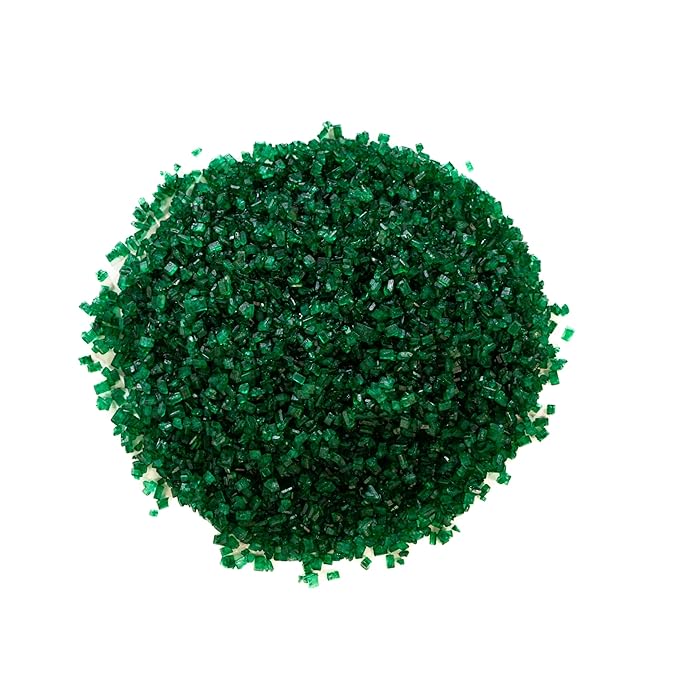 Bakerpan Sugar Sprinkles for Baking - 7 Ounce Forest Green Decorating Sugar Crystals for Cookies, Cake Pops, Ice Cream (Made in USA)