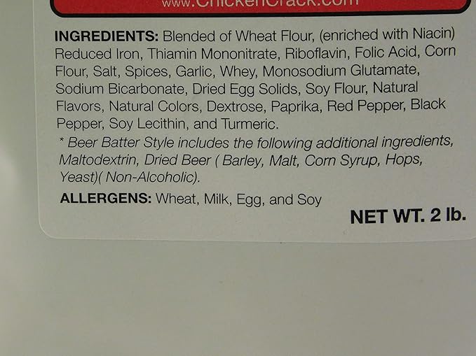 FISH CRACK Highly Addictive Fried Fish Coating!-by Chicken Crack,Large 2 pound bag!
